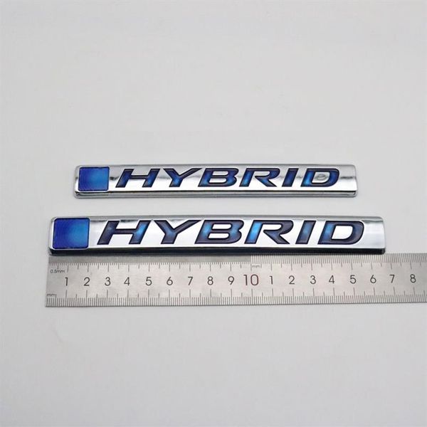 HYBRID Emblem Sticker Car Body Decoration Targhetta Auto Logo Badge Decal per Honda Accord Hyundai Toyota Lexus3374