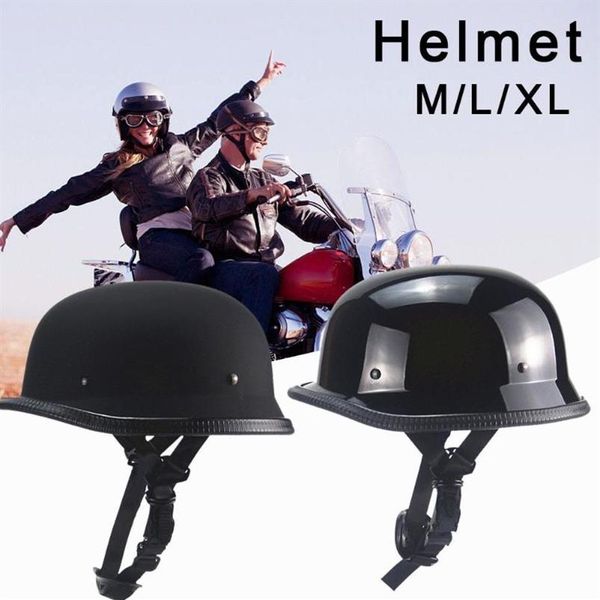 Motorradhelme Halbhelm Deutscher Stil Retro Persönlichkeit Sommer Open Face Cruiser Roller Chopper Für Männer Frauen249O