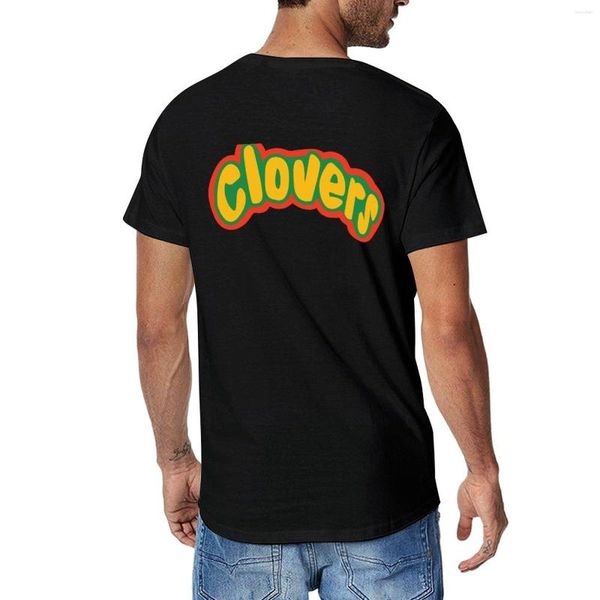 Polos masculinas Clovers Bring It On Uniforme Symbol T-Shirt T Shirt Homem Roupas de Verão Camisas pesadas Grandes e altas para homens