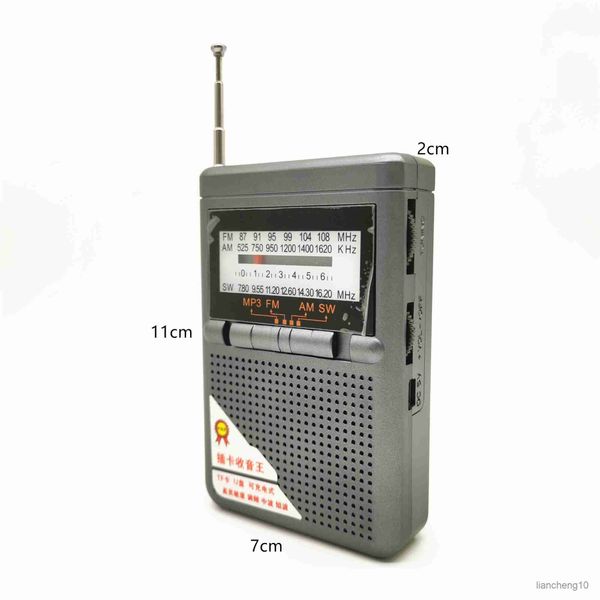 Alto-falantes portáteis Recarregável Pocket Music Player Mini Receptor Portátil Alto-falante Suporte Cartão de Disco R230727