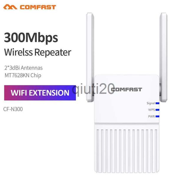 Roteadores CF-N300 300Mbps 2.4GHz Wireless WiFi Repeater Long Range Home Wifi Extender Signal Booster 2*3 Antena externa Easy Settup x0725