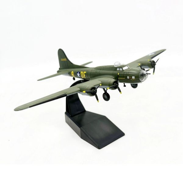 Aeronave Modle Diecast Metal Alloy 1/144 Scale WWII Classic Bomber Plane B17 Aeronave Airplane B-17 Model Toy For Collection 230725