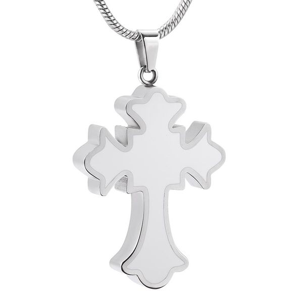 Trendy Design Memorial Ash Keepsake Ciondolo Croce Urna per ceneri umane per animali domestici Urna funeraria Cofanetto Tenere ceneri Gioielli di moda279s