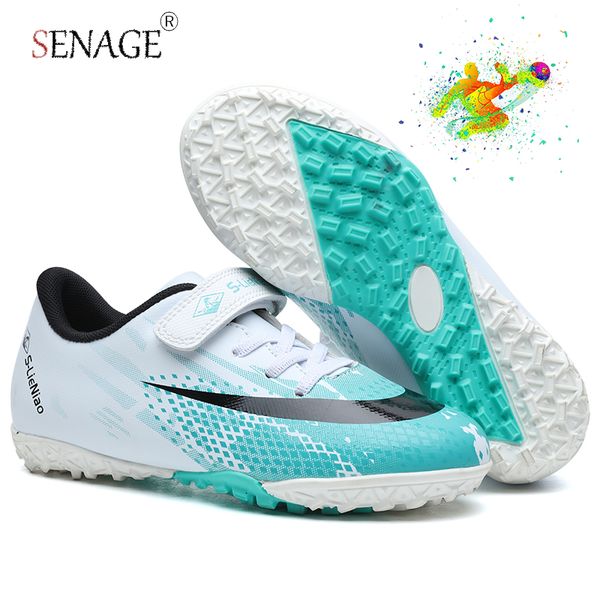 SENAGE Scarpe da calcio per bambini di alta qualità Kid Boy Girls Indoor Futsal Turf Soccer Sneakers AG / TF Tacchetti Scarpe da calcio da allenamento