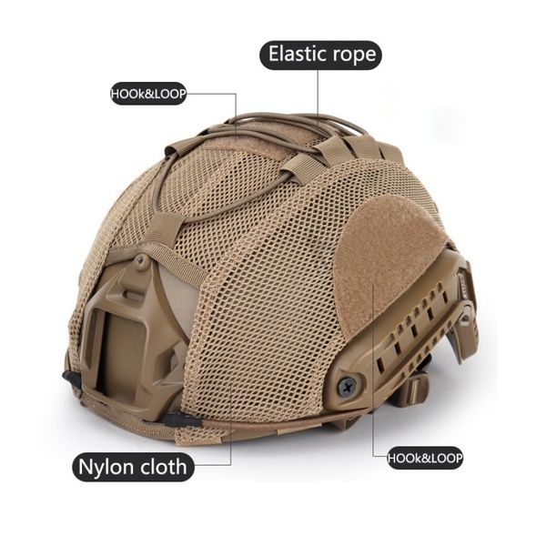 Caschi tattici Airsoft Hunting Multicam Helmet Cover CS Wargame Sport per OpsCore FAST PJ outdoor 230726