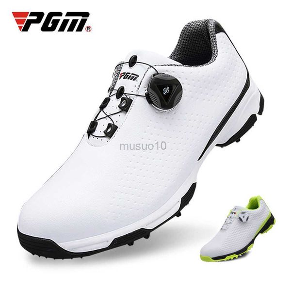 Altri prodotti da golf Scarpe da golf PGM Scarpe sportive da uomo Manopole impermeabili Fibbia Fodera in rete Traspirante antiscivolo Scarpe da ginnastica da uomo per uomo XZ095 HKD230727