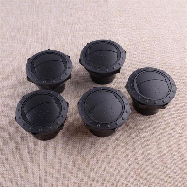 Parti 5Pcs ABS Nero AC Condizionatore d'aria Prese d'aria Universal Fit per auto RV Yacht Marine Accessori per barche278R