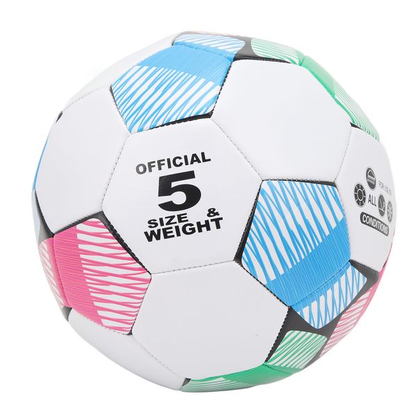 Altri prodotti per il golf Pallone da calcio Pallone da calcio in PVC Taglia 5 Copertura morbida resistente all'usura Sport da allenamento per partite di gioco 230726