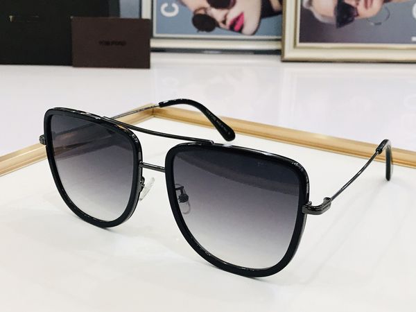 Óculos de sol homens mulheres designer tom luxo estilo legal moda quente clássico placa grossa preto branco quadro quadrado óculos fora homem óculos com caixa original