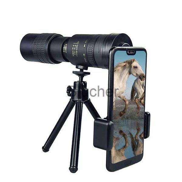 Telescopi 10300x40 Zoom Potente telescopio monoculare Obiettivo per telefono cellulare Campeggio esterno professionale Bird Watching Portatile retrattile x0727