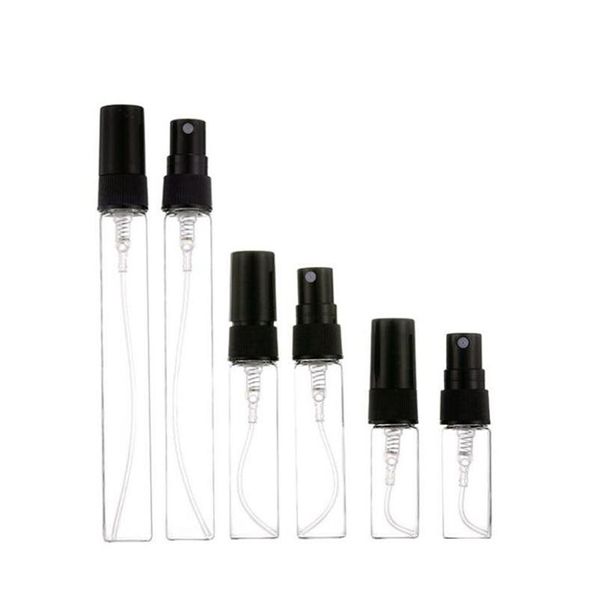 Упаковочные бутылки 2 мл L 5 мл 10 мл -брызговиц пустой прозрачный стеклянный портативный портатив на мелкий туман.