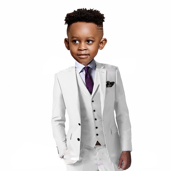 Ternos Bonito Formal Terno Infantil 3 Peças BlazerVestPants Casamento Meninos Vestido Conjunto Festa Piano Lapela Notched Trajes Crianças Cinto 230726