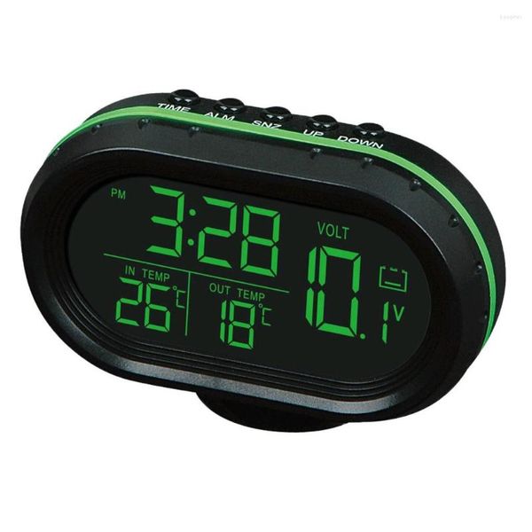 Relógios de mesa Relógio de carro Retroiluminação Visor de tela LCD Medidor de tempo