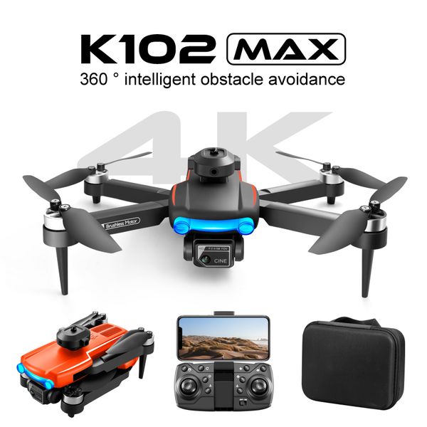 K102 max drone 4K Dual Camera Evitare gli ostacoli Flusso ottico Posizionamento WIFI FPV Motore brushless RC Fotografia aerea Droni