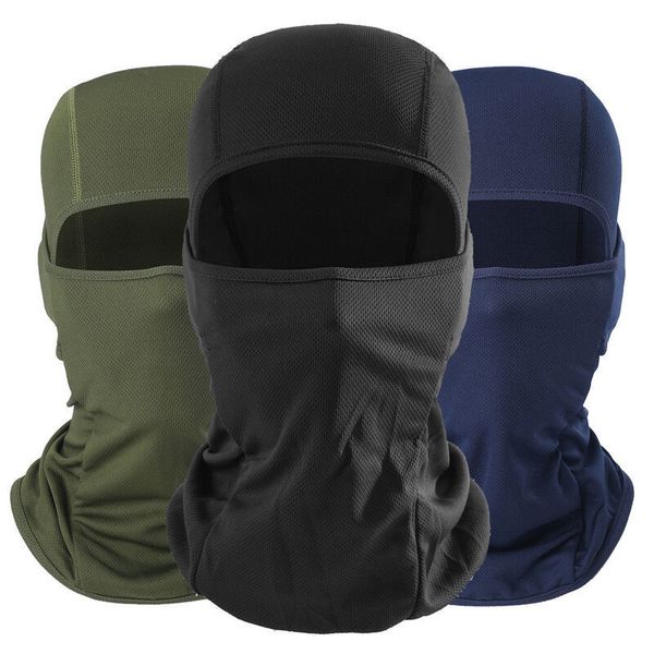 BeanieSkull Caps Protezione Maschera protettiva traspirante Fresco morbido per moto da esterno Bicicletta Passamontagna completo Berretti con collo da sci 230727