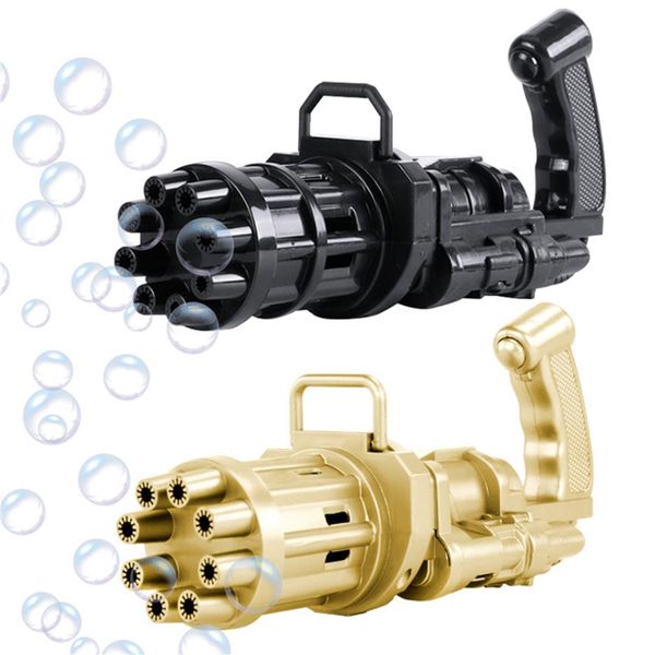 2pcs Çocuklar Otomatik Gatling Bubble Gun Toys Festival Partisi Malzemeleri Yaz Sabunu Su Makinesi 2-1 arada Elektrik Hediye283F