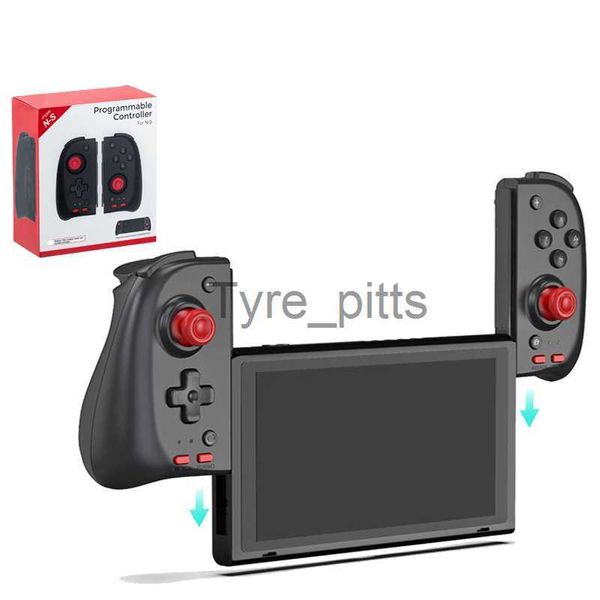 Oyun Denetleyicileri Joysticks Nintend Switch/Switch için Joypad için Programlanabilir Oyun Denetleyicisi OLED GamePad Destek Turbo Fonksiyon Elde Taşınma Grip X0727