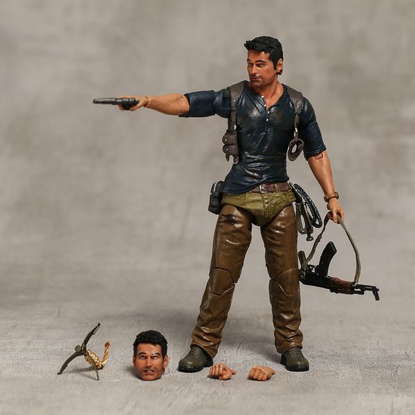 Экшн -фигуры Neca Uncharted 4 The Thief's End Nathan Drake Collection Figure Model Model Toy 230726