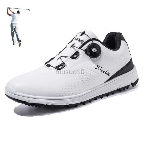 Outros produtos de golfe Sapatos de golfe profissionais para homens Tênis de golfe respiráveis à prova d'água para mulheres Sapatos esportivos sem pontas para caminhada Casual Calçado para golfe HKD230727