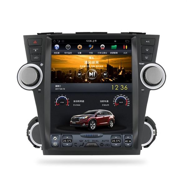 Автомобильный ПК Экран Android для 09-13 Toyota Highlander 12 1 дюйм196K