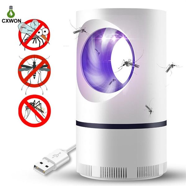 Mosquito Killer Lamp Antimosquitos Pocatalyst LED USB Night Light Mute Repellente per zanzare Bug Zapper File di insetti Tra203e