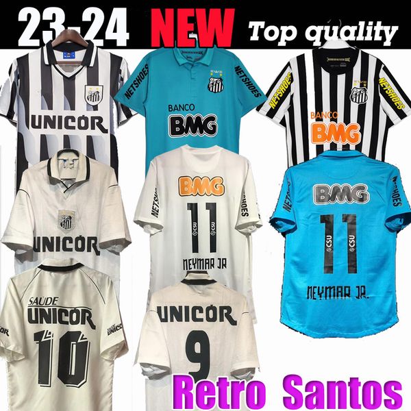 1912 2011 2012 2012 2013 santos retro soccer maglia 11 12 13 Neymar Jr Gansa Elano Borges Felipe Anderson Vintage Classic Shirts Jersey 7233