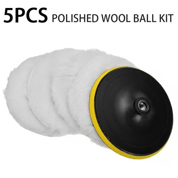 Handgereedschapssets 5 teile/satz 7 Zoll 180mm Wolle Polieren Rad Pad Detaillierung Polieren Puffer Pad Auto Polierer Hohe Qualität Diy werkzeug