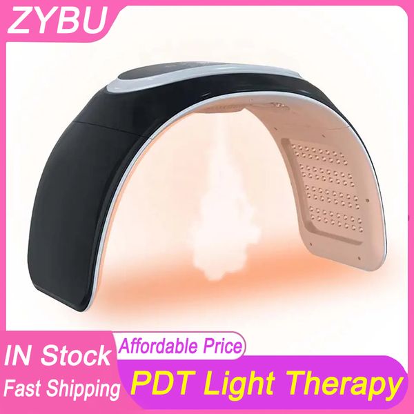 PDT Cold Nano Spray Mask 7 Cores LED Light Therapy Machine Rejuvenescimento da pele Dispositivo de cuidado facial para casa e salão de beleza Spa EMS Antienvelhecimento Remoção de rugas