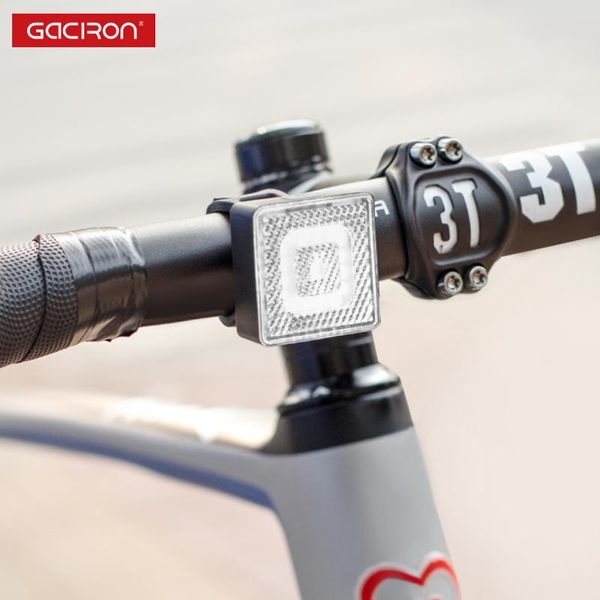 Фары Gaciron, передний фонарь для велосипеда, предупредительный точечный светильник, 80 люмен, светодиодная лампа, водонепроницаемый датчик движения, фара, USB перезаряжаемый аксессуар для велосипеда