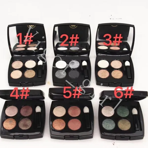 Dropshipping nova marca de luxo maquiagem sombra para os olhos 4 cores com pincel 6 estilo paleta de sombras foscas e envio rápido de boa qualidade