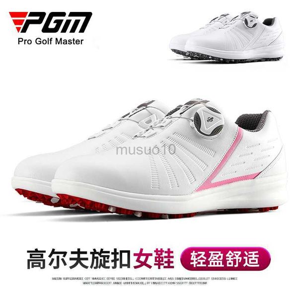 Outros produtos de golfe PGM Sapatos de golfe femininos Casuais com cadarço e tênis feminino esportivo à prova d'água antiderrapante Microfibra XZ179 Atacado HKD230727