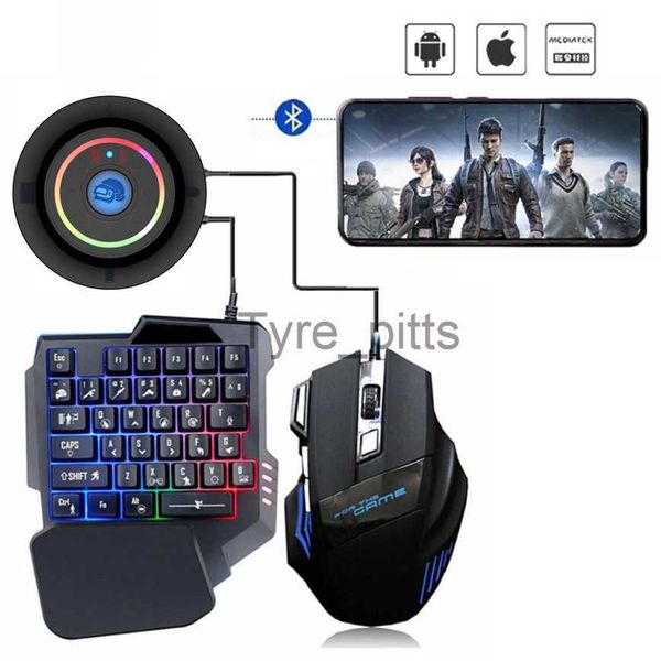 Controladores de jogo Joysticks M16 Controlador móvel Teclado para jogos Conversor de mouse Adaptador plug Gamepad PUBG Bluetooth 5 para telefone Android Adaptador IOS x0727