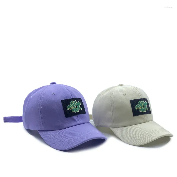 Top Caps 2023 UNISEX Mektup Nakış Pamuk Beyzbol Kapağı Erkek Kadın Hip Hop Yaz Güneş Şapkaları Günlük Bahar Öğrenci Çift