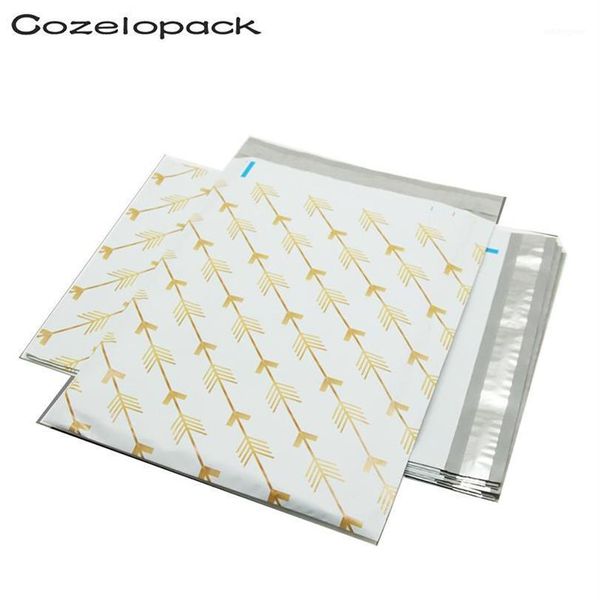 100 PCS 10x13 polegadas Impresso Eco Pastic Mailer 26x33cm Sacos de Embalagem Postal Poly Mailer Auto Selo Envelopes Sacos de Armazenamento1196j