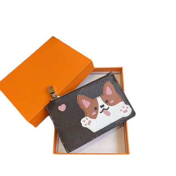 Designer Titolari di carte Designer Portamonete Pouch Designers Womens Ultima borsa Fashion Cartoon Wallet Luxurys Animal Gift for Child Bag