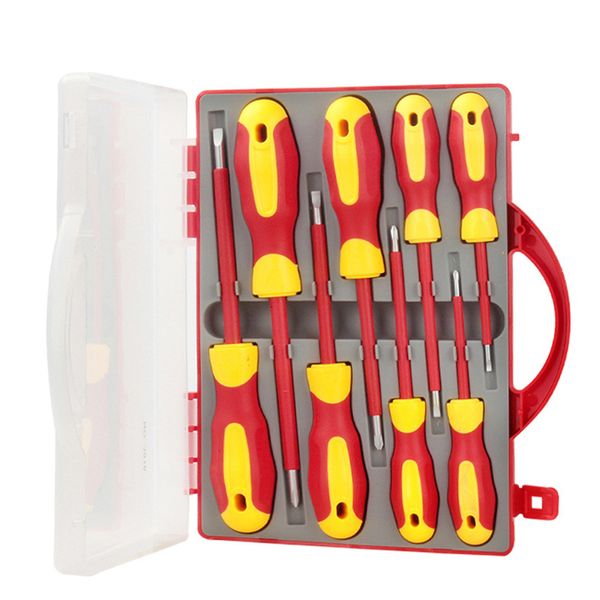 Cacciaviti KUNLIYAOI Set di cacciaviti isolati per elettricista 8 pezzi Kit di punte per cacciavite Phillips magnetico Strumenti di riparazione domestica 230726