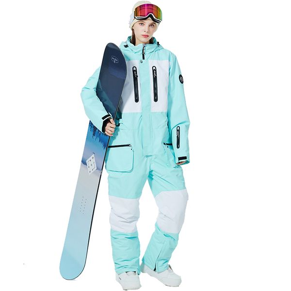 Autres articles de sport Combinaisons pour hommes ou femmes Glace Neige Snowboard Vêtements Hiver Vêtements de plein air Costume imperméable Ski Onepiece Garment Unsex 230726