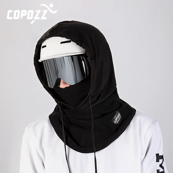 Fahrradkappen Masken COPOZZ Winter-Thermo-Fleece-Skimaske Vollgesichts-Kopfbedeckungen Snowboard-Kapuzenschals Outdoor-Sport-Kopfbedeckungen Sturmhaube 230726