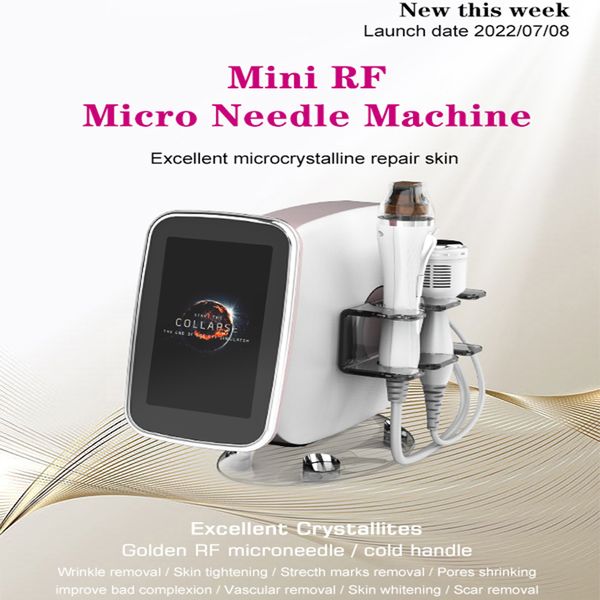 Nuovo mini frazionario 2 in 1 martello freddo e micro ago frazionario RF macchina per la rimozione delle rughe rivitalizzante per la pelle rf microcristallino sbiancamento della pelle