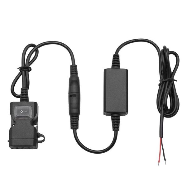 1PCS 3 1Amp Wasserdichte Motorrad Dual USB Ladegerät Kit USB Adapter Kabel Telefon Tablet GPS Ladegerät mit Kabelbaum237k