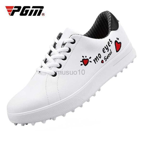 Altri prodotti da golf PGM Scarpe da golf impermeabili da donna Leggere, morbide e traspiranti Scarpe sportive da campeggio all'aperto universali Scarpe bianche per tutte le partite HKD230727