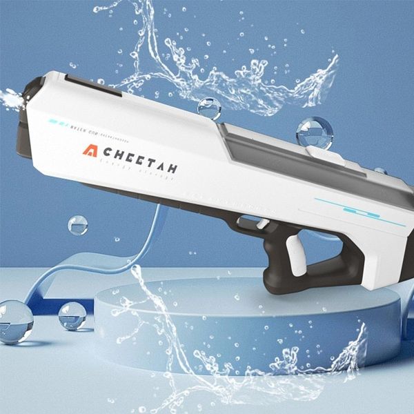 Gun Toys Pistola ad acqua elettrica High-Tech Automatic Water Soaker Guns Grande capacità Summer Pool Party Beach Outdoor Toy per Kid Adult 230726