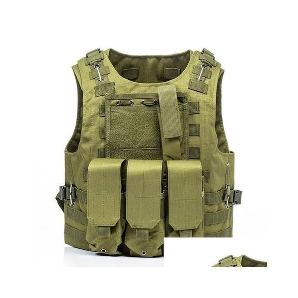 Мужские жилеты Мужские тактические жилеты Molle Combat Assat Plate Hunting Mtifunction Soldier Drop Delive Одежда Overwear Dh1l4