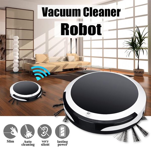 3IN1 Smart Robot Vacuum Comleder для домашнего офиса Широкая робота -зачистка всасывающая машина 1200pa Влажный сухой пылесос, подметающий y2607
