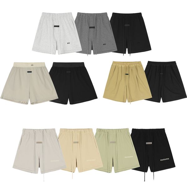 Versão correta es linha dupla ESS shorts de malha S de linha dupla shorts casuais de marca da moda, shorts de fitness para natação