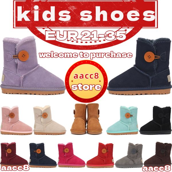 Crianças Sapatos Austrália Uggslies Botas Sapato Criança Sapatilhas Inverno Criança Designer Toddlers Treinadores Sneaker Meninos Menino Menina Crianças Tamanho Ao Ar Livre Bota Botinhas 2023