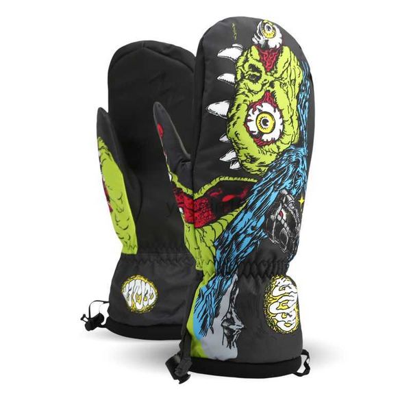 Guanti da sci -30 Guanti da sci termici da snowboard per bambini da donna Guanti da motoslitta da motociclista Guanti invernali Guanti da neve Nandn impermeabili HKD230727