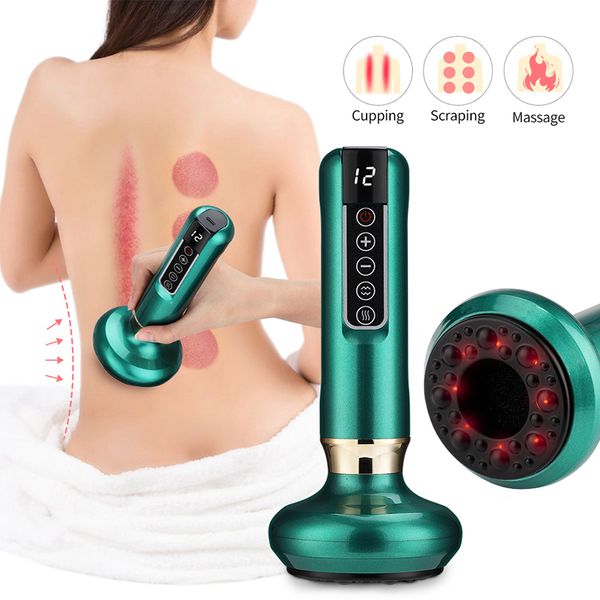 Outros itens de massagem Vácuo elétrico Massageador corporal Copos de terapia anti-celulite Massageador para o corpo Elétrico Guasha Raspagem Queima de gordura Emagrecimento 230726