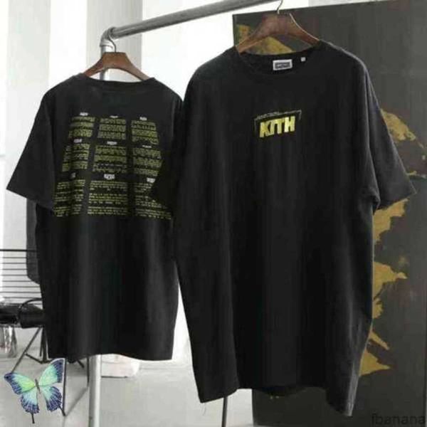 2022 Do Old Kith t Shirt Summer Men Women Lightning Treats Series Donut Tee Graphic Printed Pocket Fit Loose Fit Cotto Manga Curta Otkn