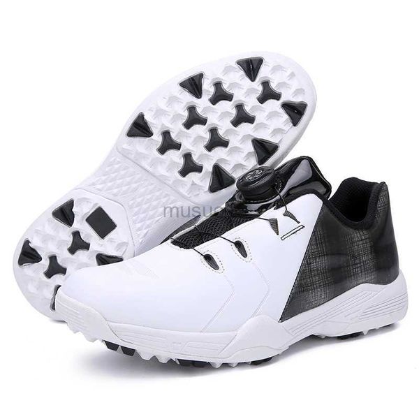 Andere Golfprodukte: Klassische Golfschuhe aus echtem Leder für Herren, Schnellschnürung, Outdoor-Golf-Walking-Trainings-Sneaker für Unisex, professionelle Schuhe HKD230727